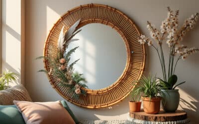Créez votre propre miroir en rotin façon bohème