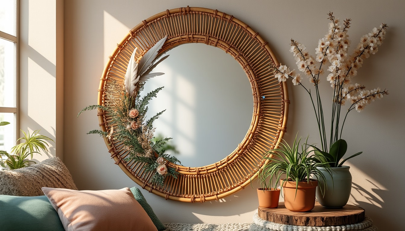 découvrez comment réaliser votre propre miroir en rotin dans un style bohème. suivez nos étapes simples pour apporter une touche artisanale et chaleureuse à votre décoration intérieure.