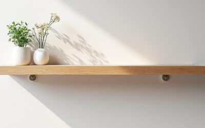DIY : une étagère murale design en bois brut