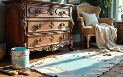 Relooker un meuble ancien avec de la peinture à la craie